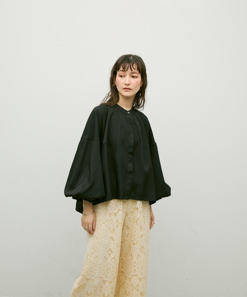 ブラウス シャツ Balloon sleeve voluminous shirt / バルーンスリーブ