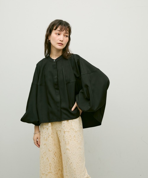 ブラウス シャツ Balloon sleeve voluminous shirt / バルーンスリーブ