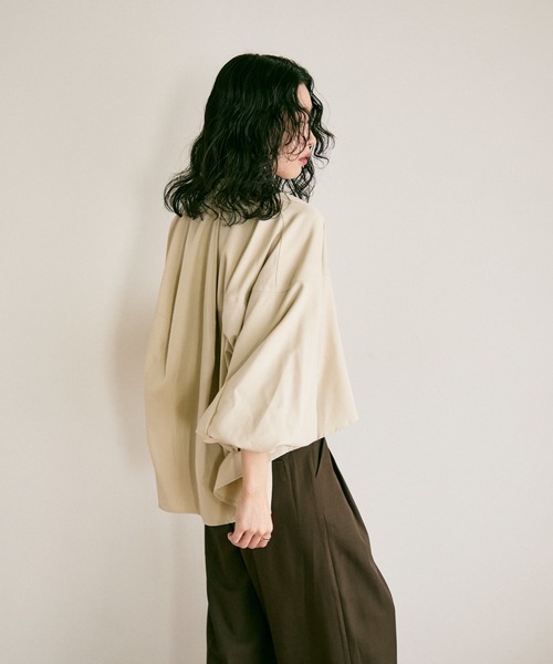 ブラウス シャツ Balloon sleeve voluminous shirt / バルーンスリーブ