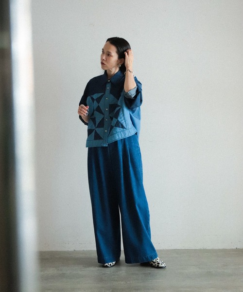 「FIL DE FER」 デニムパンツ MEDIUM ブルー レディース