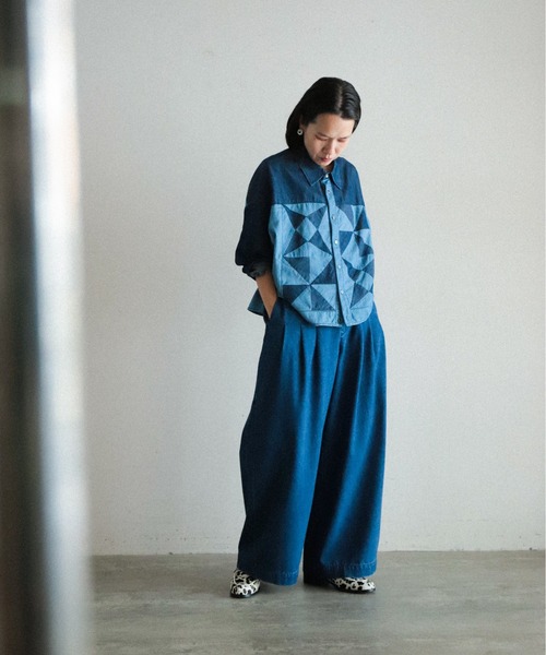 「FIL DE FER」 デニムパンツ MEDIUM ブルー レディース