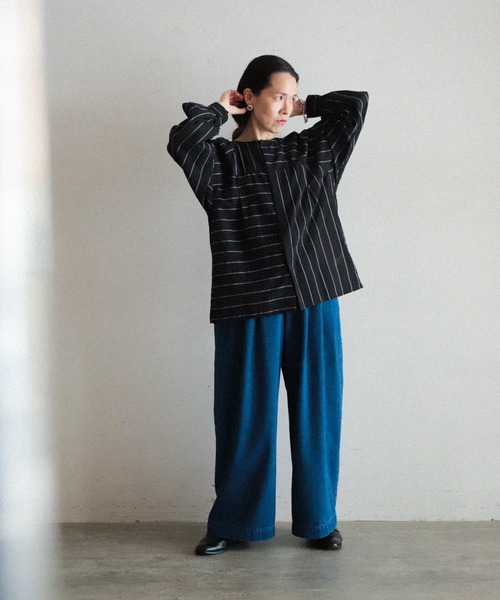 「FIL DE FER」 デニムパンツ MEDIUM ブルー レディース