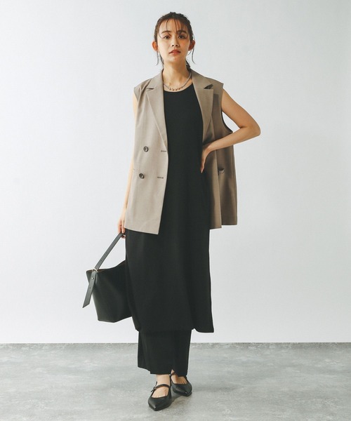 「GLOBAL WORK」 ニットカーディガン MEDIUM グレイッシュベージュ レディース_画像6