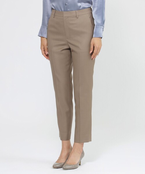 美品【ウォッシャブル/防シワ性】ウーステッドクリアツイル パンツスーツ ネイビー PAUL STUART（ポールスチュアート） パンツ 「Nikkei magazine掲載