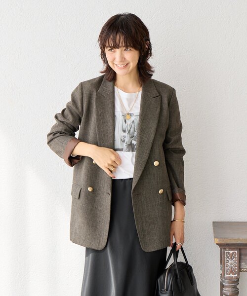 【RIVE DROITE】ライトピークトラベルジャケット RIVE DROITE｜【オンオフ着れる】ライトピークドラペルジャケット