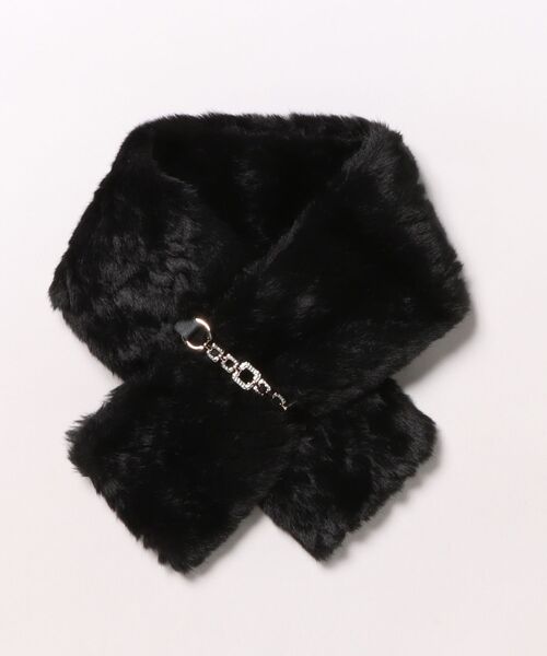 AVALON ストール マフラー チェーン付エコファーティペット レディース