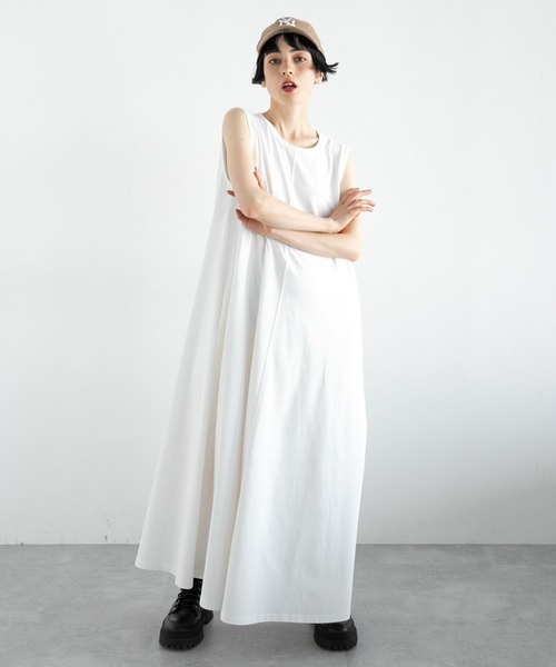 「PAGEBOY」 ノースリーブワンピース FREE ブルー レディース_画像4