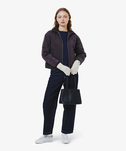 LACOSTE（ラコステ） 手袋 アラン柄ブレンドウールニットグローブ