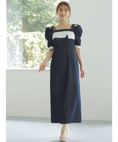 SNIDEL（スナイデル） 長袖ワンピース 0 シルバー レディース