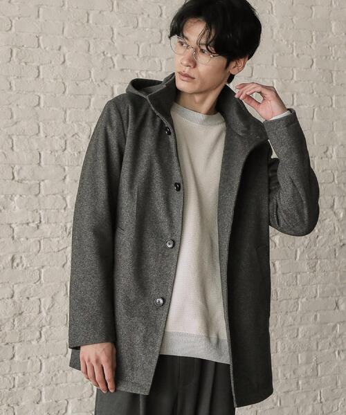 THE SHOP TK コート ジャケット ON/OFF対応 ウーリック スタンド