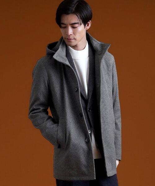 THE SHOP TK コート ジャケット ON/OFF対応 ウーリック スタンド