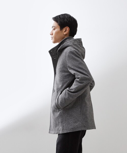THE SHOP TK コート ジャケット ON/OFF対応 ウーリック スタンド