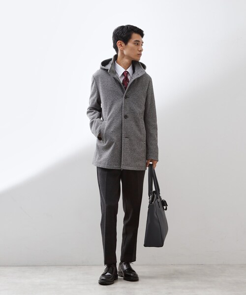 THE SHOP TK コート ジャケット ON/OFF対応 ウーリック スタンド