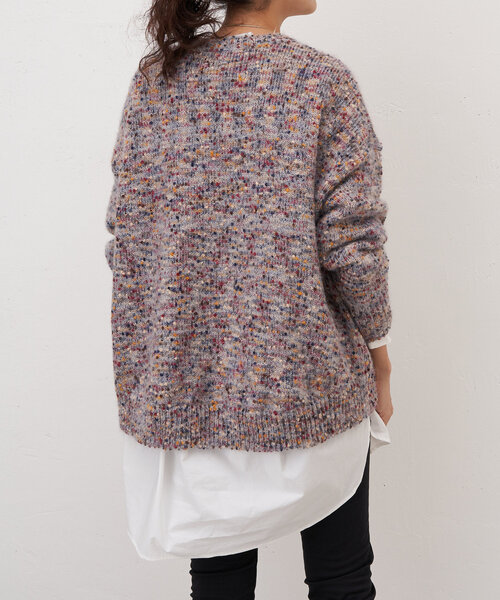 未使用新品　BEARDSLEY ビアズリー ビッグニットプルオーバー BEARDSLEY（ビアズリー） 長袖ニット FREE グレー レディース