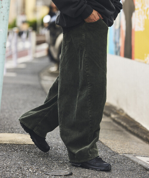 FREAK'S STORE（フリークスストア） パンツ ワイドシルエット ブリーチ