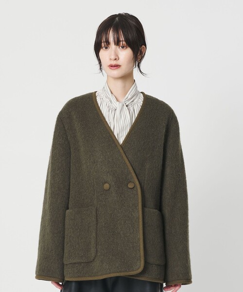 豆大福様⭐︎専用　BEAUTY&YOUTH ノーカラー　コート ユナイテッドアローズ ノーカラーコート（ファッション）のおすすめ