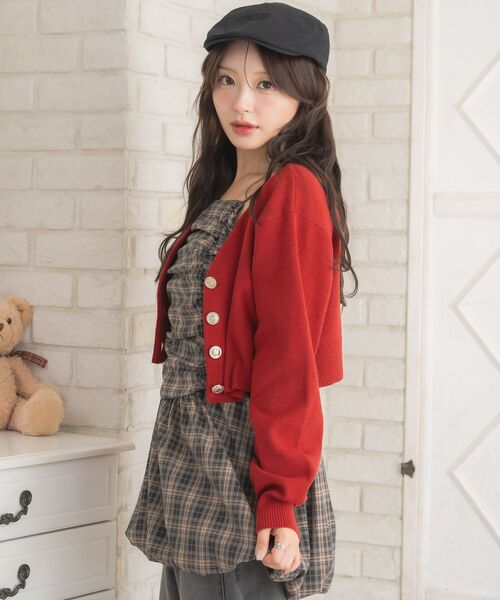 Emsexcite（エムズエキサイト） カーディガン ビジューロゴNTカーデ