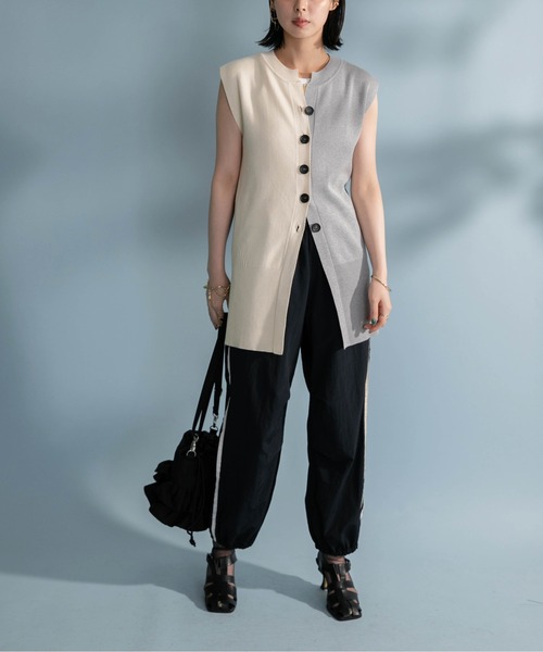 「Eimee Law」 ニットアンサンブル 38 ライトグレー レディース_画像2