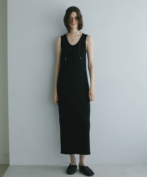 ETRE TOKYO（エトレトウキョウ） ニットワンピース FREE ブラック