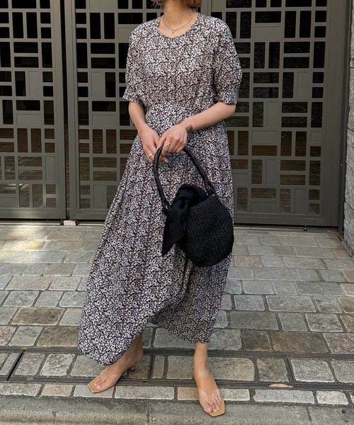 「Audrey and John Wad」 半袖ワンピース FREE レッド レディース_画像7