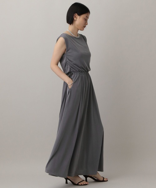 「A part by」 半袖ワンピース FREE チャコールグレー レディース_画像3