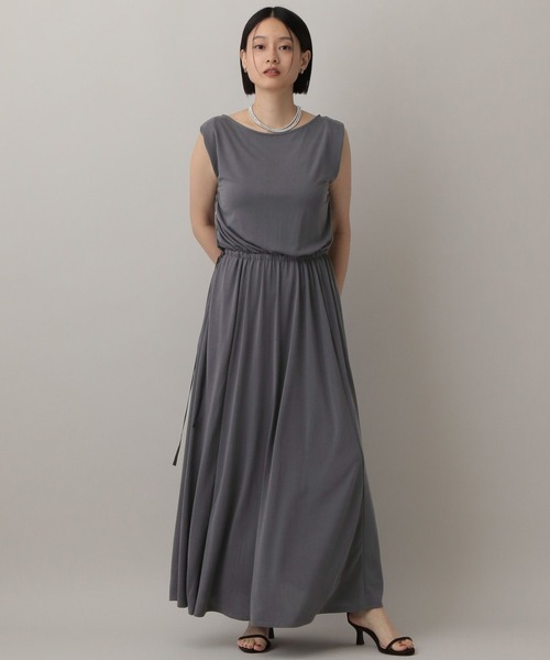 「A part by」 半袖ワンピース FREE チャコールグレー レディース_画像7