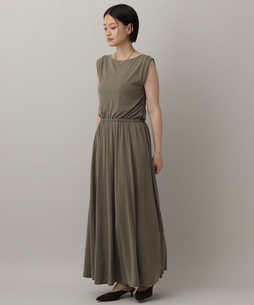 「A part by」 半袖ワンピース FREE チャコールグレー レディース_画像8