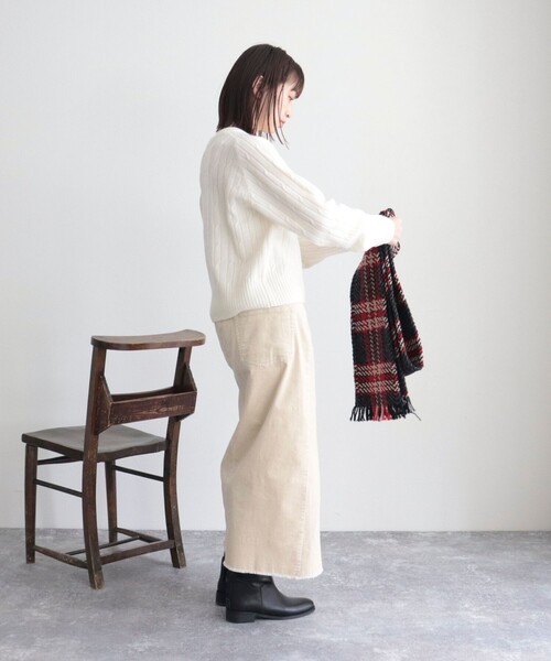 「fredy emue」 長袖ニット 38 ネイビー レディース_画像4