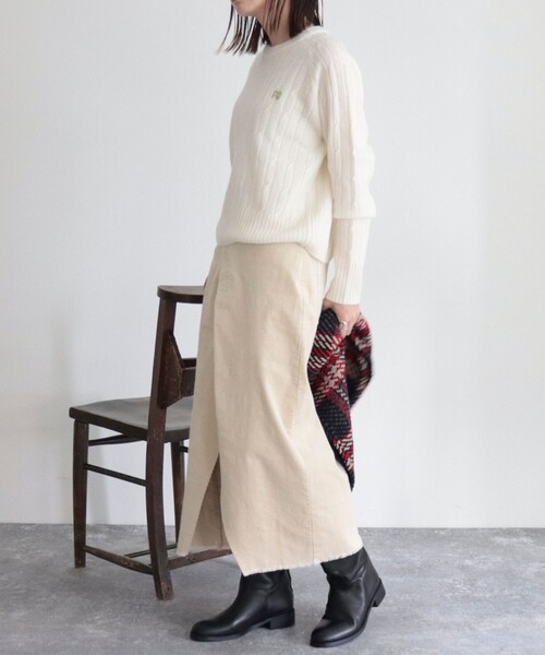 「fredy emue」 長袖ニット 38 ネイビー レディース_画像5