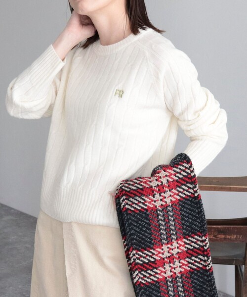 「fredy emue」 長袖ニット 38 ネイビー レディース_画像7