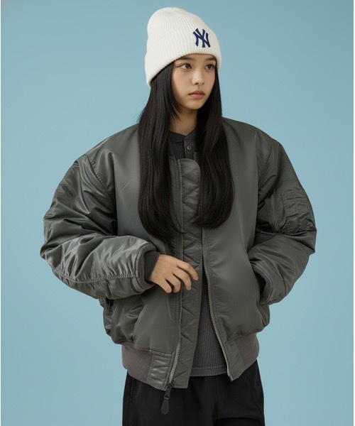 Valley Apparel MA-1 ナイロンジャケット メンズ　Lサイズ VALLEY APPAREL（バレイアパレル） ma1 ma-1 スタジャン風MA-1
