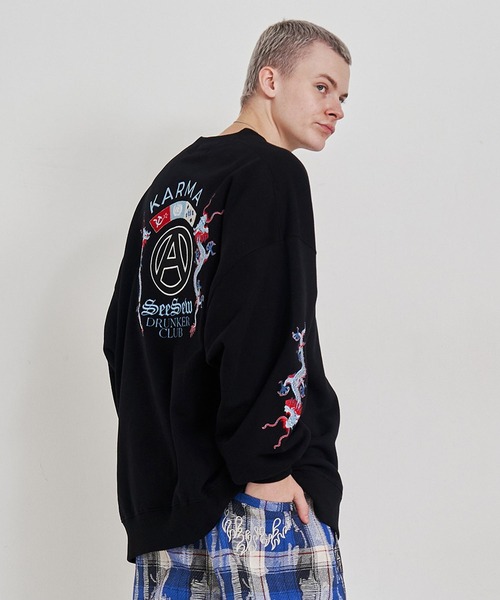 SeeSew トレーナー スウェット 「UNISEX」ORIENTAL EMBROIDERY SWEAT