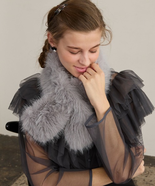 BONLECILL noir マフラー ストール 「BONLECILL noir」フェイクファー