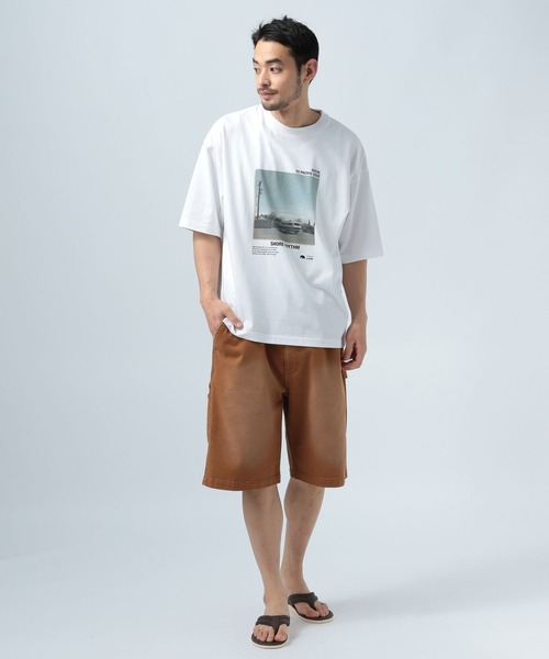 「BAYFLOW」 半袖Tシャツ LARGE ホワイト メンズ_画像2