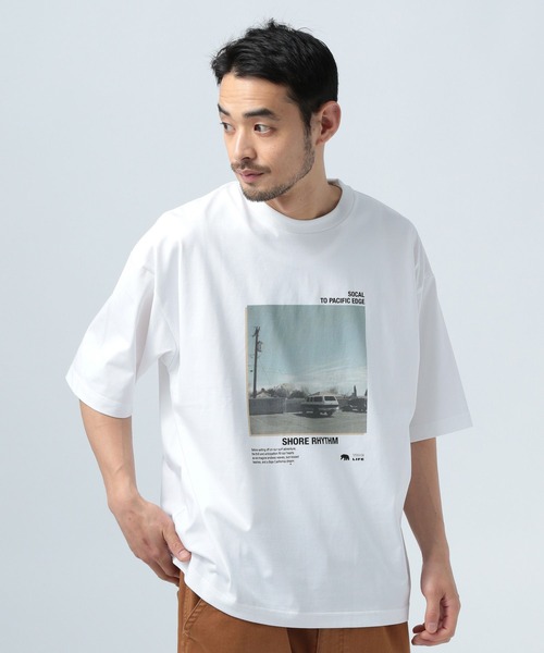 「BAYFLOW」 半袖Tシャツ LARGE ホワイト メンズ_画像3