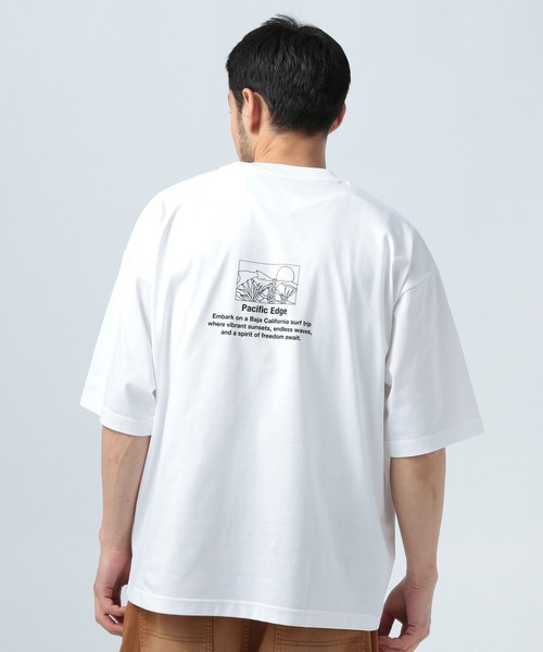 「BAYFLOW」 半袖Tシャツ LARGE ホワイト メンズ_画像4