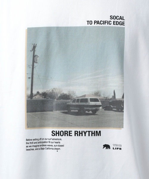 「BAYFLOW」 半袖Tシャツ LARGE ホワイト メンズ_画像6
