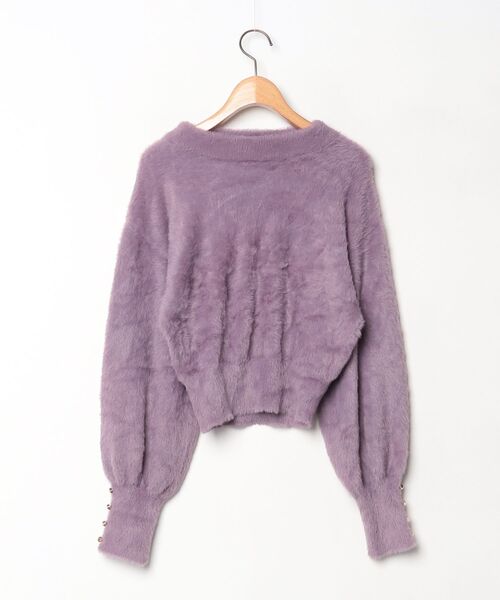 「dazzlin」 長袖ニット FREE パープル レディース_画像2