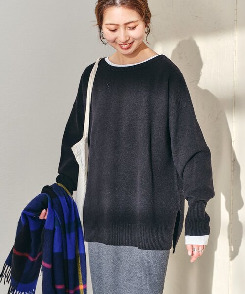 「Spick & Span」 長袖ニット FREE グレー レディース_画像4