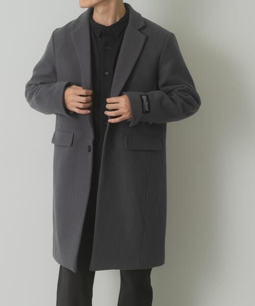 URBAN RESEARCH  ITEMS チェスターコート　グレー ITEMS URBANRESEARCH（アイテムズ アーバンリサーチ） チェスター