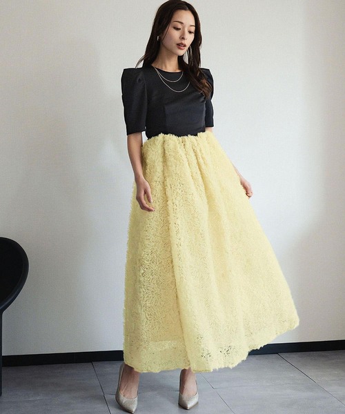 GIRL DRESS FOR NOW パーティードレス ドレス 「新色追加」モコモコ