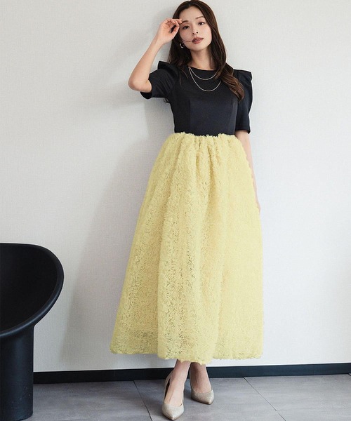 GIRL DRESS FOR NOW パーティードレス ドレス 「新色追加」モコモコ