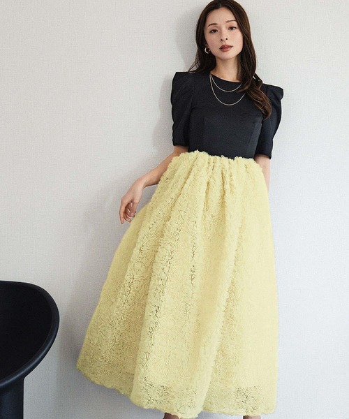 GIRL DRESS FOR NOW パーティードレス ドレス 「新色追加」モコモコ