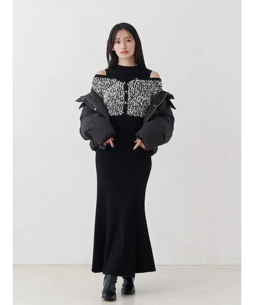 マーキュリーデュオ 2WAYフード付ウォッシャブルアライドショートダウンコート MERCURYDUO（マーキュリーデュオ） ダウンコート ダウンジャケット