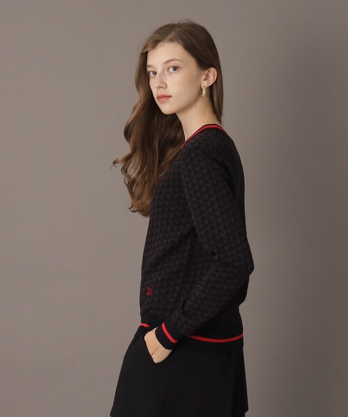 「DRESSTERIOR」 長袖ニット 36 ブラック レディース_画像4