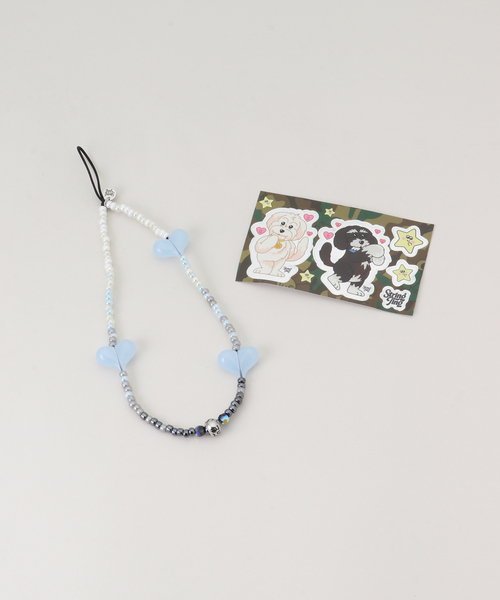 正規品】String Ting ストリングティング ストラップ シルバー 水色