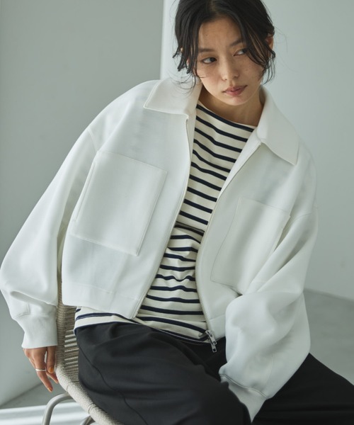 メゾンドドルチェ　ブルゾン 新品】 maison de Dolce / メゾンドドルチェ | glossy blouson