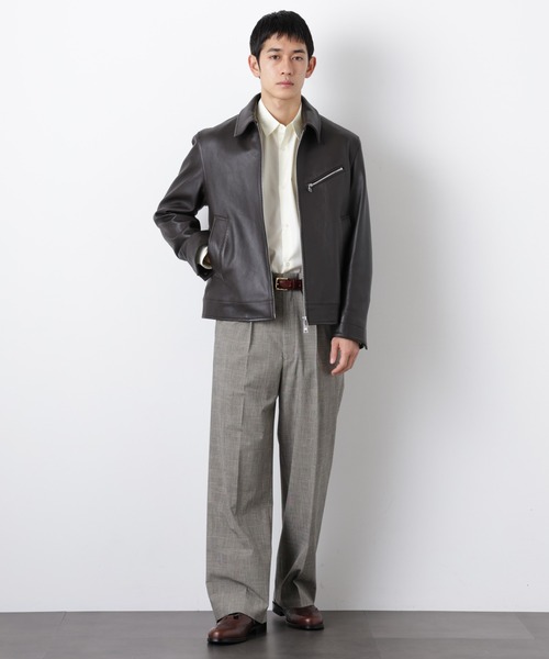 NANO universe（ナノ・ユニバース） 革ジャン ライダース ラムナッパ