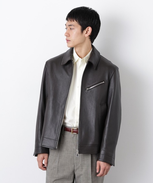 NANO universe（ナノ・ユニバース） 革ジャン ライダース ラムナッパ