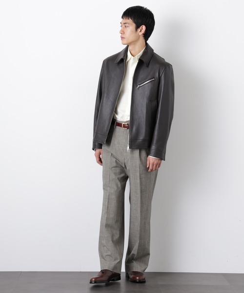 NANO universe（ナノ・ユニバース） 革ジャン ライダース ラムナッパ